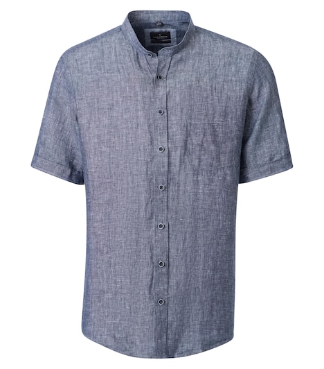 Leinenhemd Kurzarm uni Casual Fit