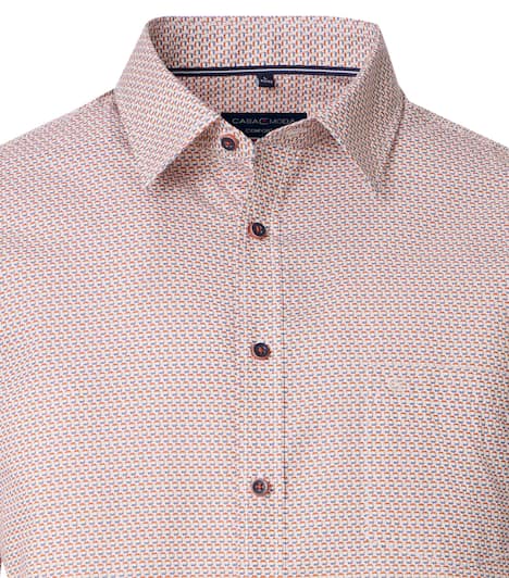 Freizeithemd Kurzarm Print Comfort Fit