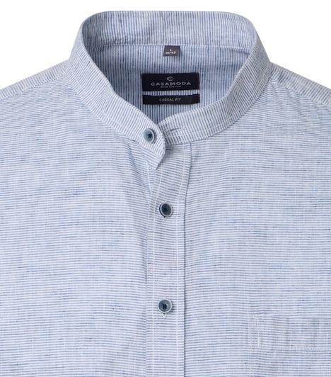 Leinenhemd gestreift Casual Fit