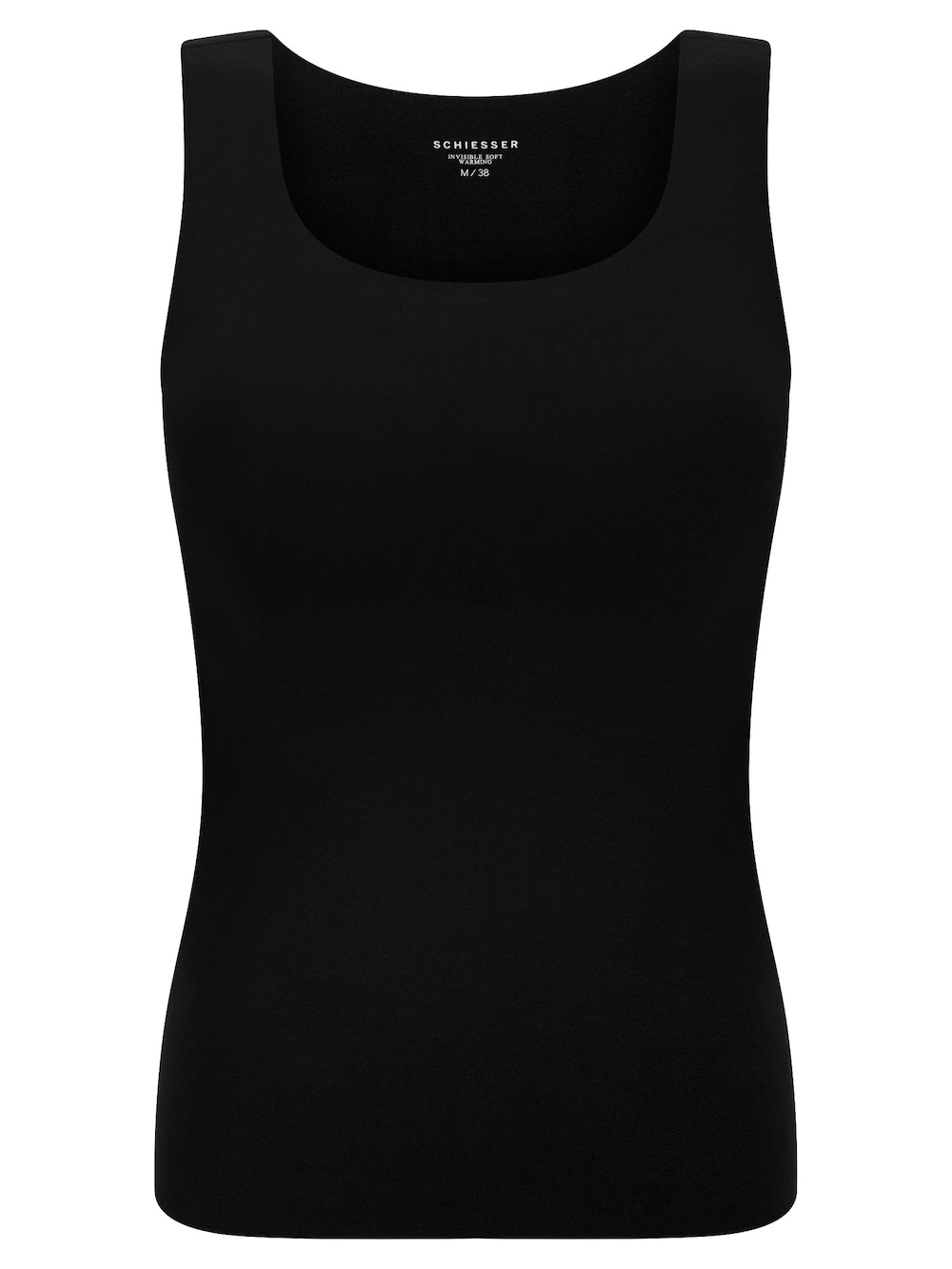 Schiesser Damen Unterhemd Invisible Soft Warming - schwarz