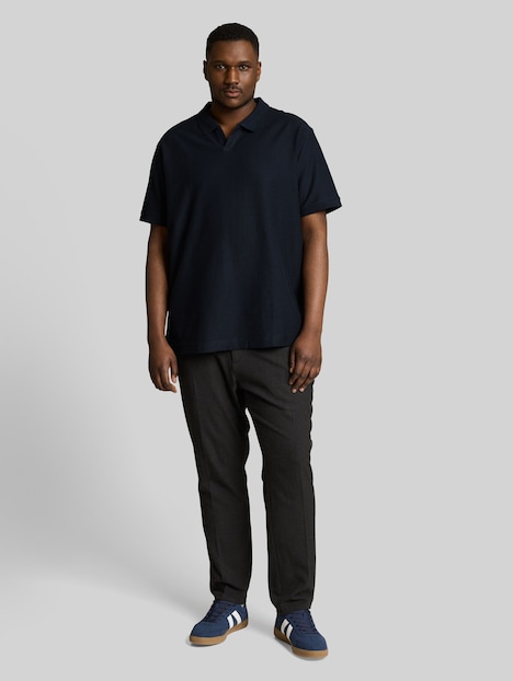 Poloshirt mit Ottoman-Struktur