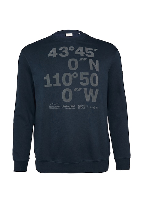 Sweatshirt mit Flock-Print