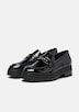 Loafer in Leder-Optik mit Lack-Finish