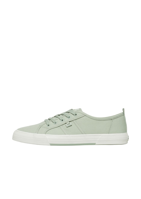 Textil-Sneaker mit Logo-Plättchen