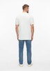 Baumwoll-T-Shirt mit Logo-Print und V-Neck