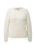 Flauschiger Pullover mit Rundhalsausschnitt