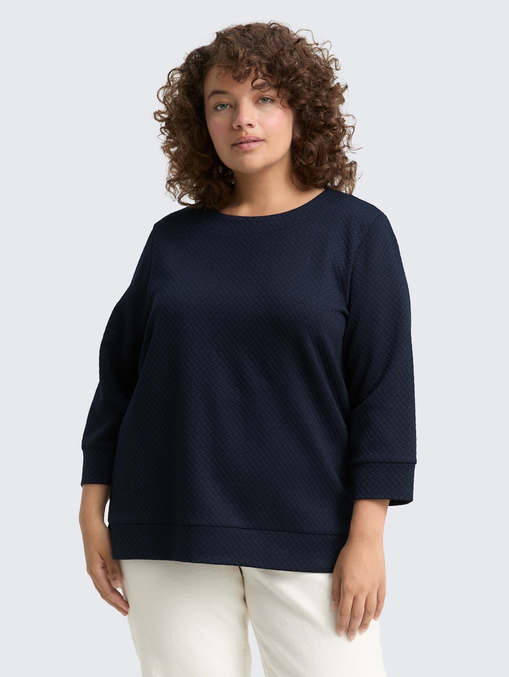 Tom Tailor Women PLUS Strick & Sweatshirts Plus Size - Boxy Fit Sweatshirt
