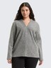 Tom Tailor Women PLUS Strick & Sweatshirts Plus Size - Sweatshirt mit V-Ausschnitt