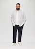 Slim Fit: Gemustertes Popeline-Hemd mit Kentkragen