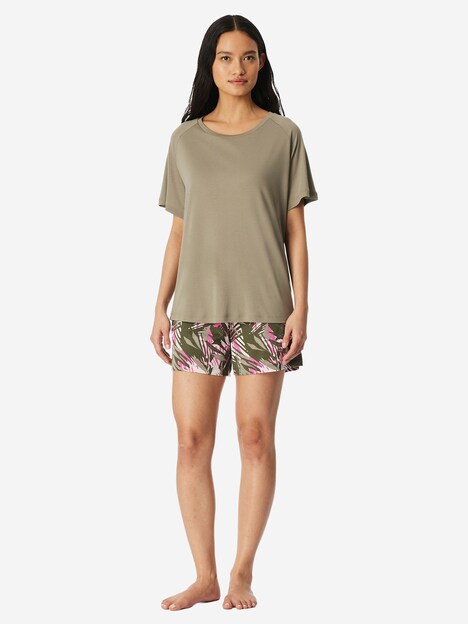 Schiesser Damen Pyjama Modern jade