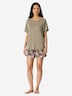 Schiesser Damen Pyjama Modern jade