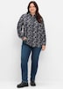 Hemdbluse Langarm Sonstiges Muster Hemdkragen
