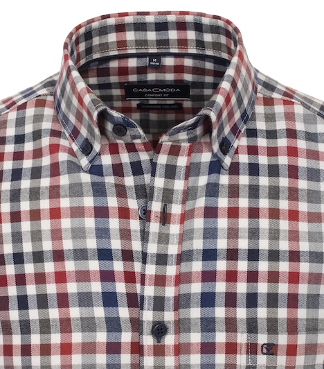 Flanellhemd kariert Comfort Fit