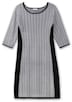 Strickkleid 3/4-Arm Sonstiges Muster Rundhals