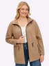 Fleece-Jacke Langarm Uni Stehkragen