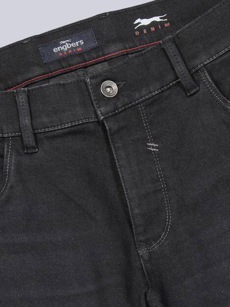 engbers Herren Jeans 5-Pocket Superstretch , Schwarz