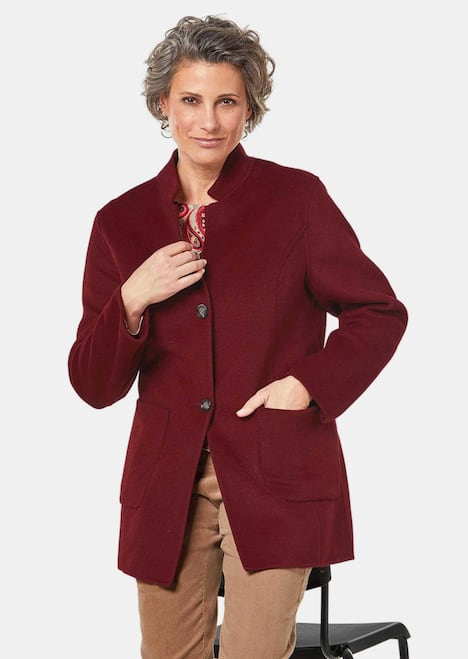 Moderner Kurzmantel mit Wollanteil