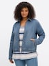 Jeans-Jacke Jeansjacke mit Used-Effekten Langarm Rundumdehnbund Umlegekragen