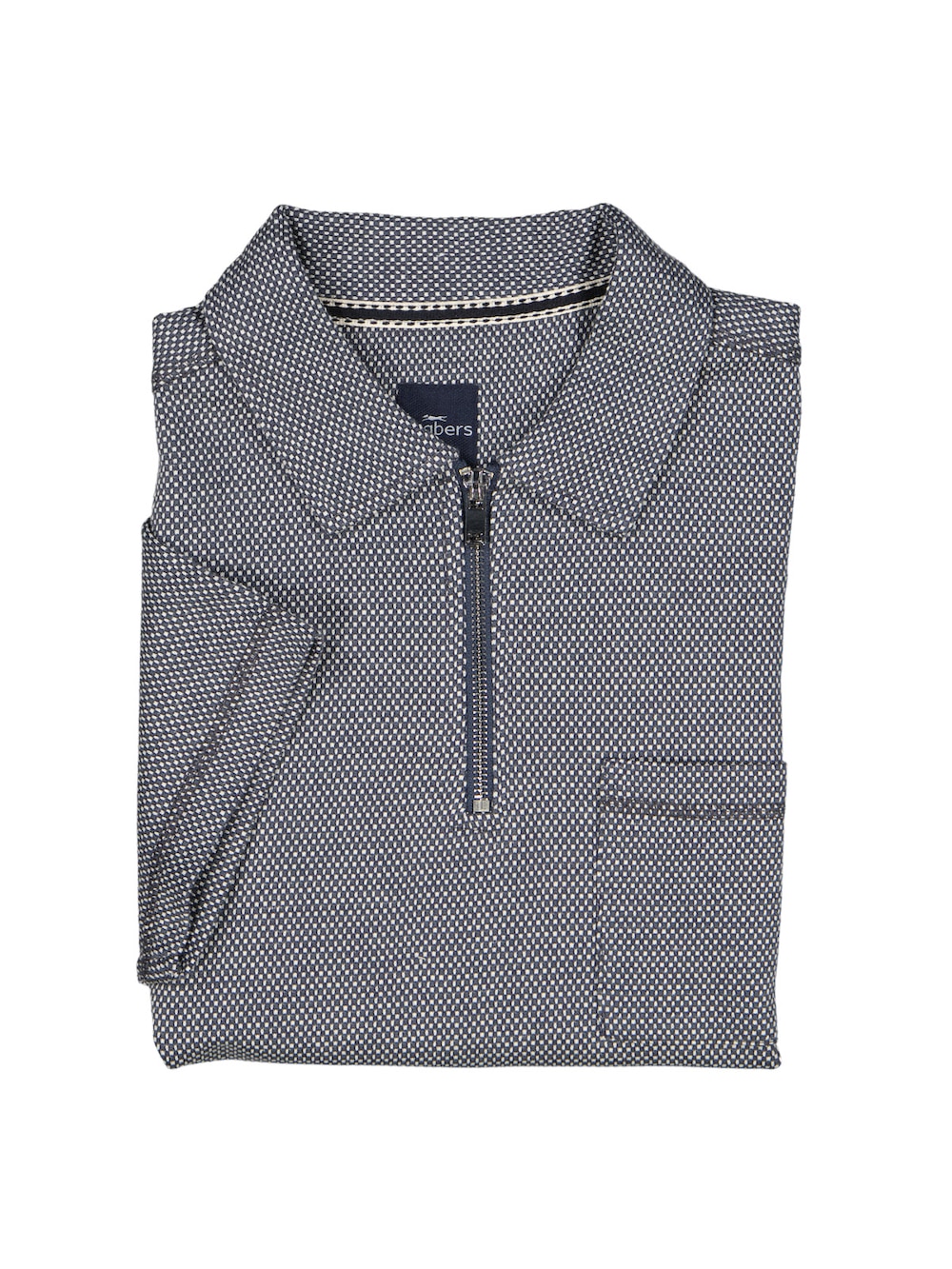 Herren Poloshirt mit Reißverschluss , Saphirblau