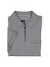 Herren Poloshirt mit Reißverschluss , Saphirblau