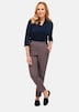 GOLDNER Geruite broek Comfortabele geruite stretchbroek