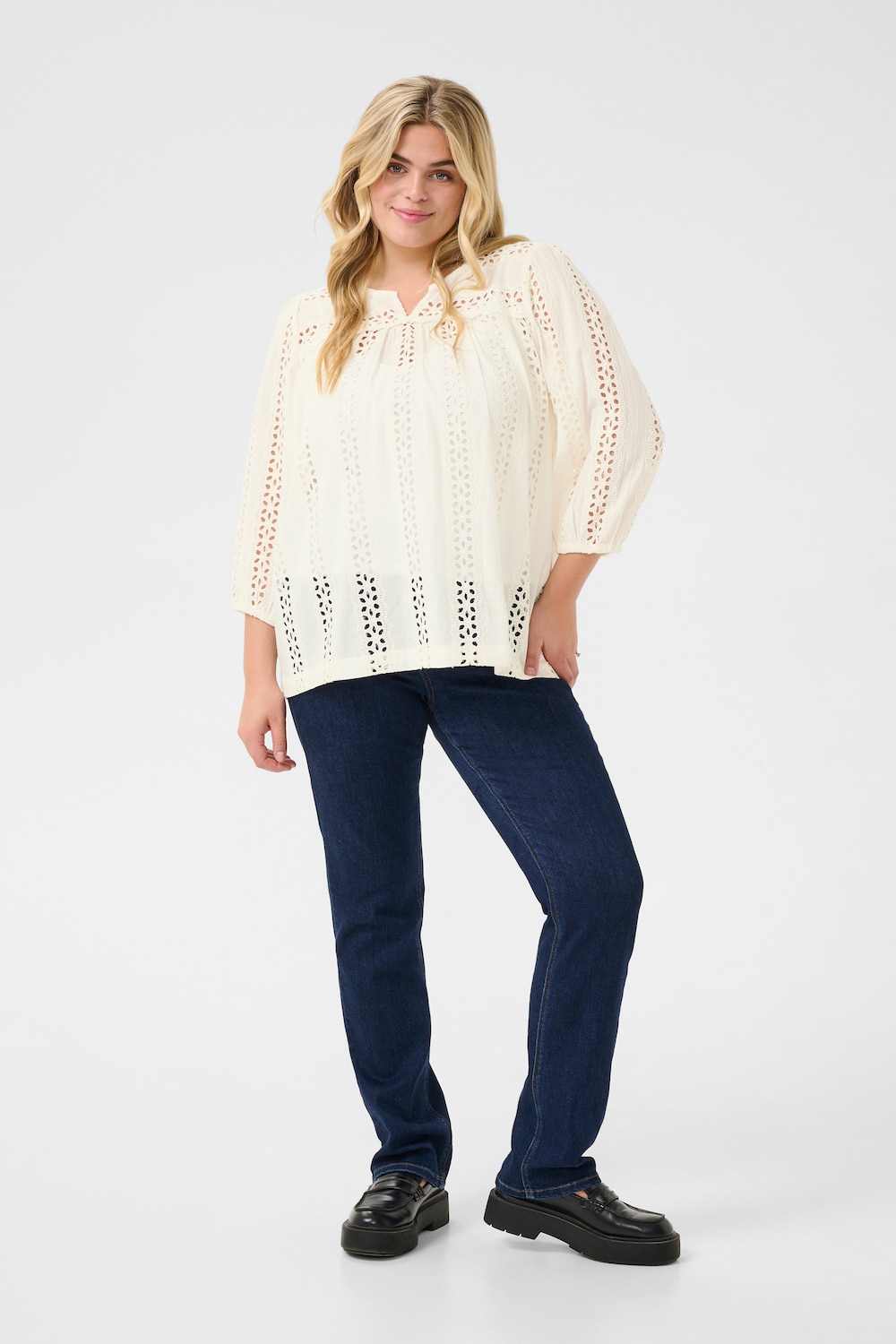 Langarm-Bluse Regular fit