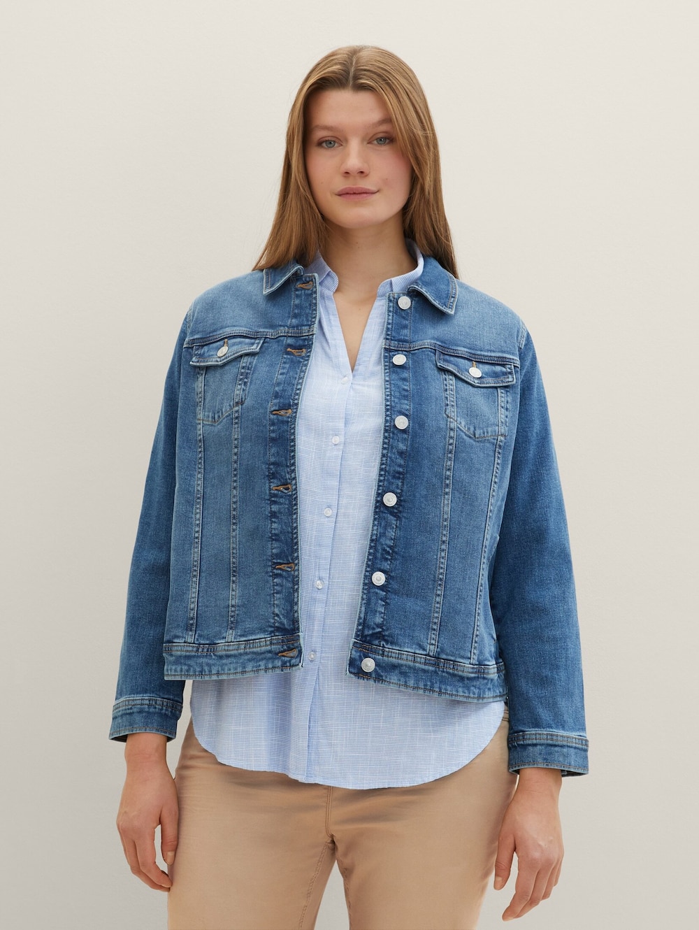 Jeansjacke mit Bio-Baumwolle