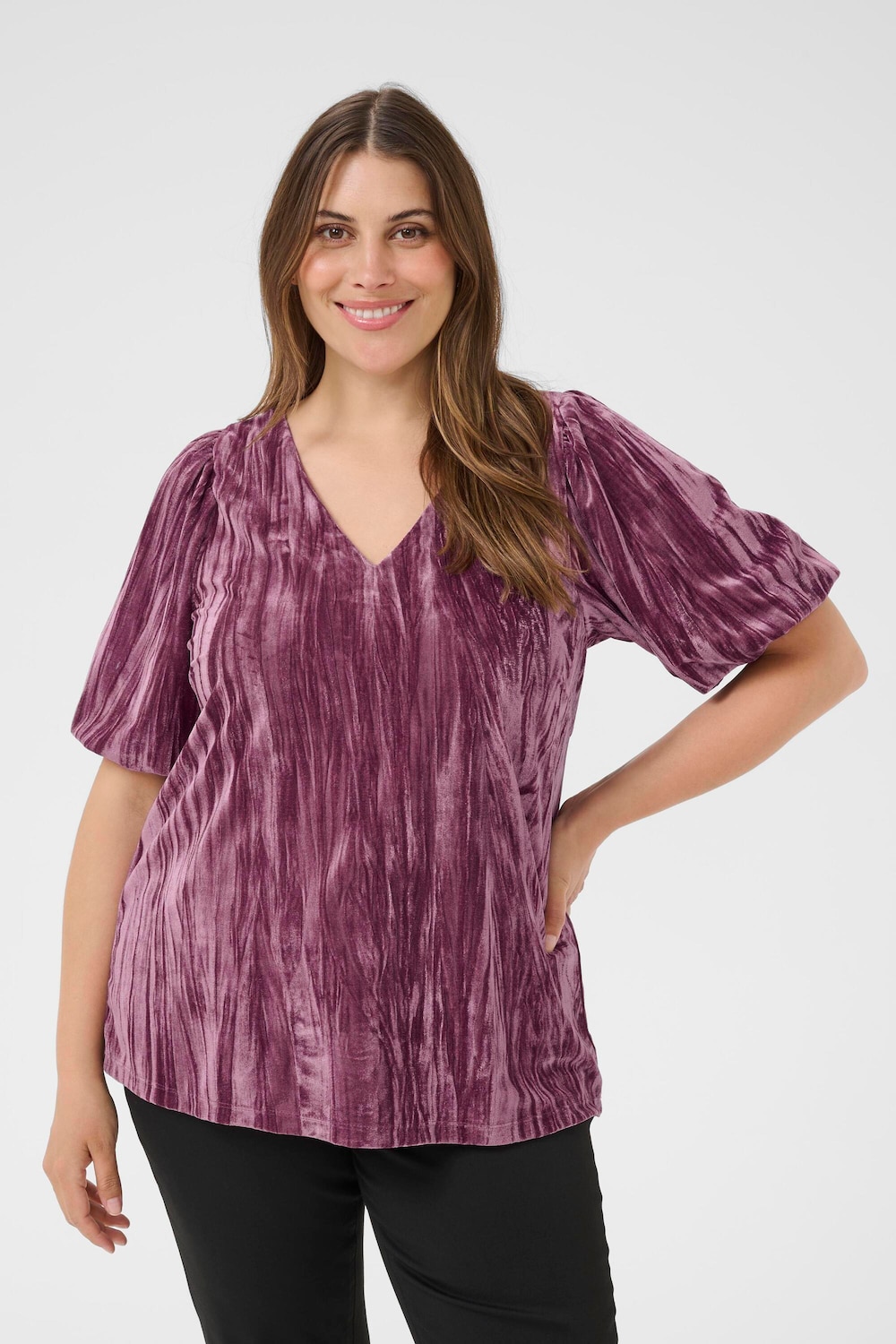 Kurzarm-Bluse Regular fit