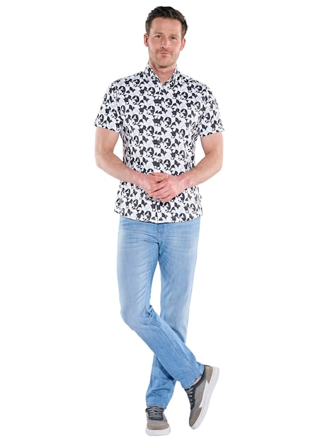Herren Jerseyhemd , Anthrazit