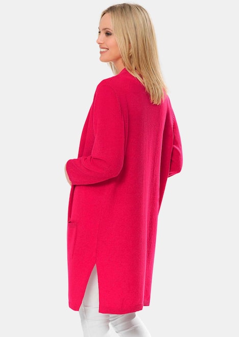 Modische Kaschmir-Longstrickjacke