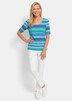 Viscose shirt met fris streepmotief