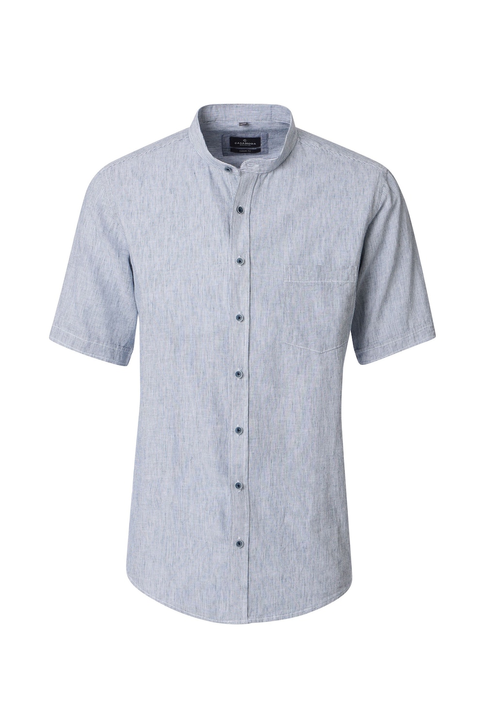 Leinenhemd Kurzarm gestreift Casual Fit Short