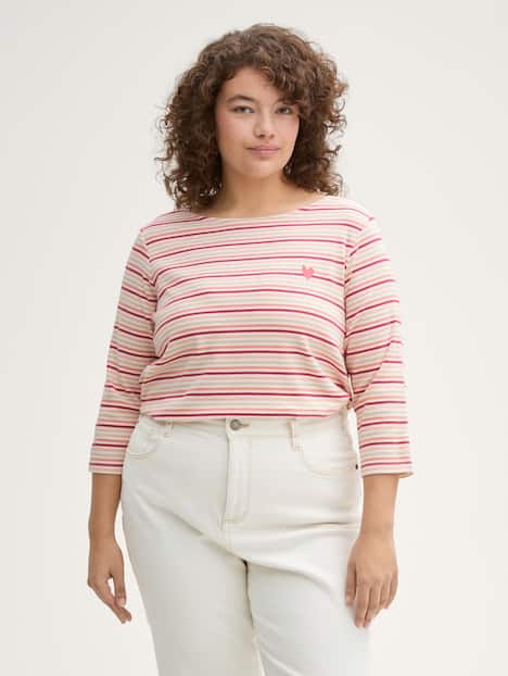Langarmshirt mit Streifenmuster