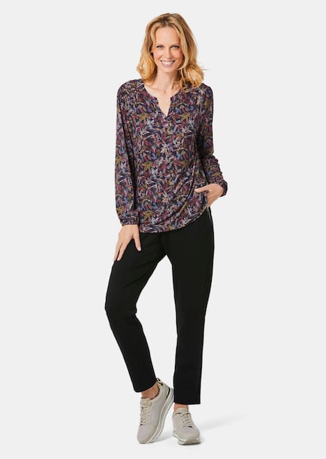 GOLDNER Jersey blouse Blouseshirt in vrouwelijk model