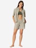 Schiesser Damen Pyjama Selected Premium oliv