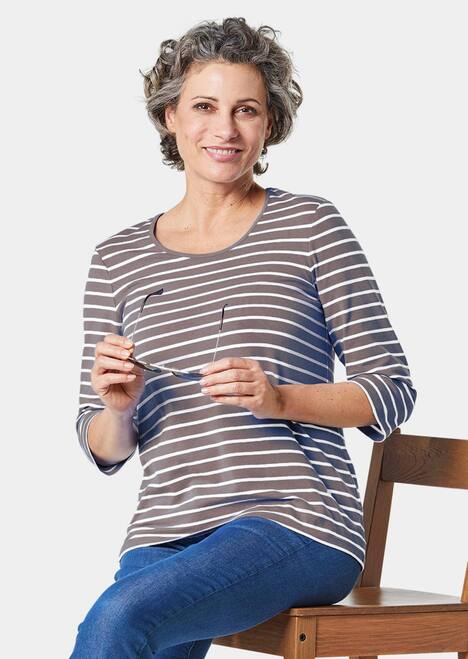 Buntgewirktes Ringelshirt