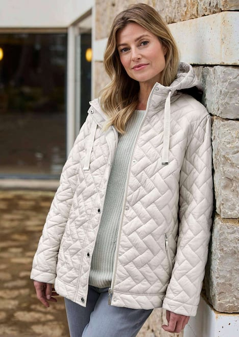 Leichte Steppjacke mit Kapuze