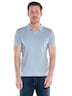 Herren Poloshirt , Hellblau