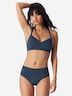 Schiesser Damen Bügelloser BH Unique Cotton deepblue