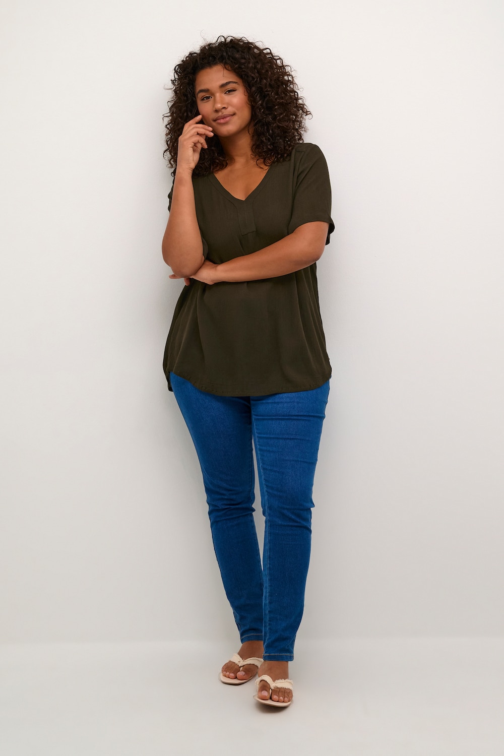 Kurzarm-Bluse Regular fit
