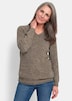Strickpullover mit V-Ausschnitt