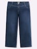 Jeans Jeans mit weitem Bein und High-Waist-Bund Formbund