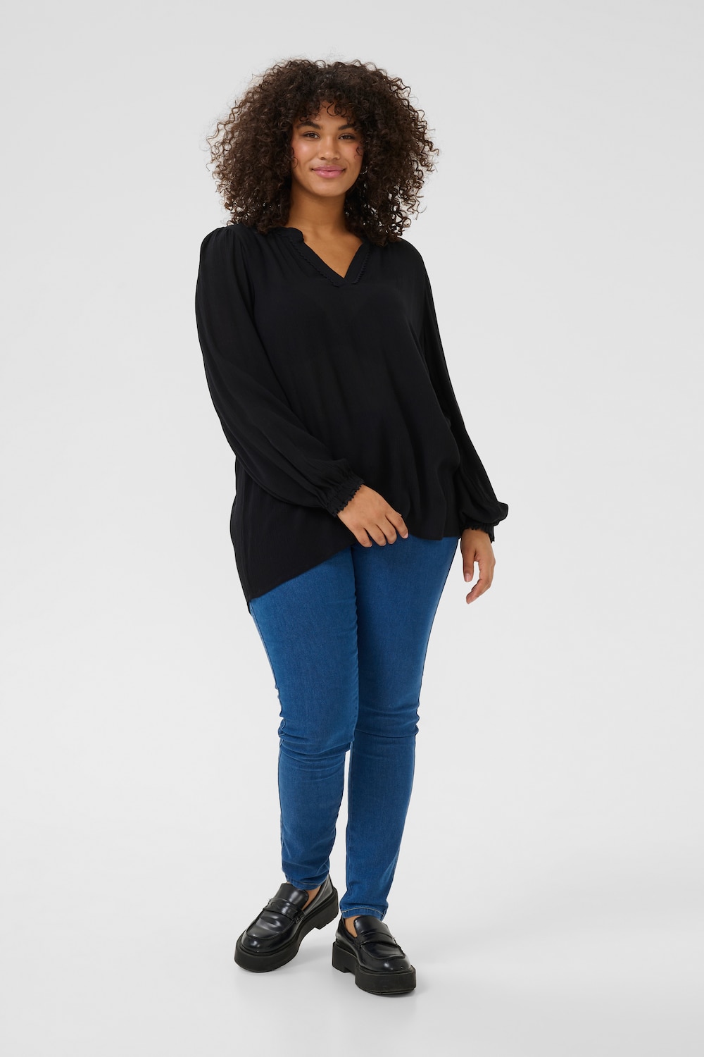 Langarm-Bluse Loose fit