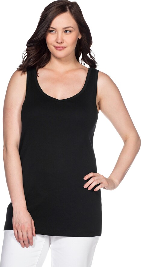 Tanktop Ärmellos Uni Ohne Kragen