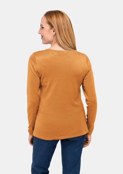 GOLDNER Pullover met V-hals Tricot pullover