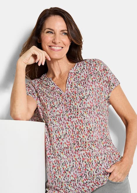 Cityshirt mit floralem Design