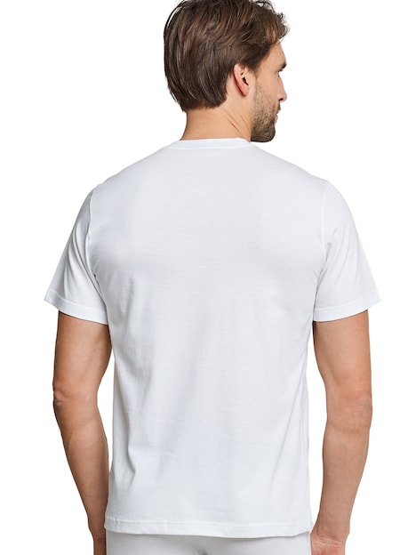 Schiesser Herren American T-Shirt 2er-Pack Essentials