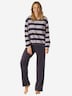 Schiesser Damen Pyjama Casual Essentials - indigo