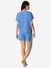 Schiesser Damen Pyjama Casual Feel aqua