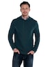 engbers Herren Pullover mit Kapuze , Petrolblau
